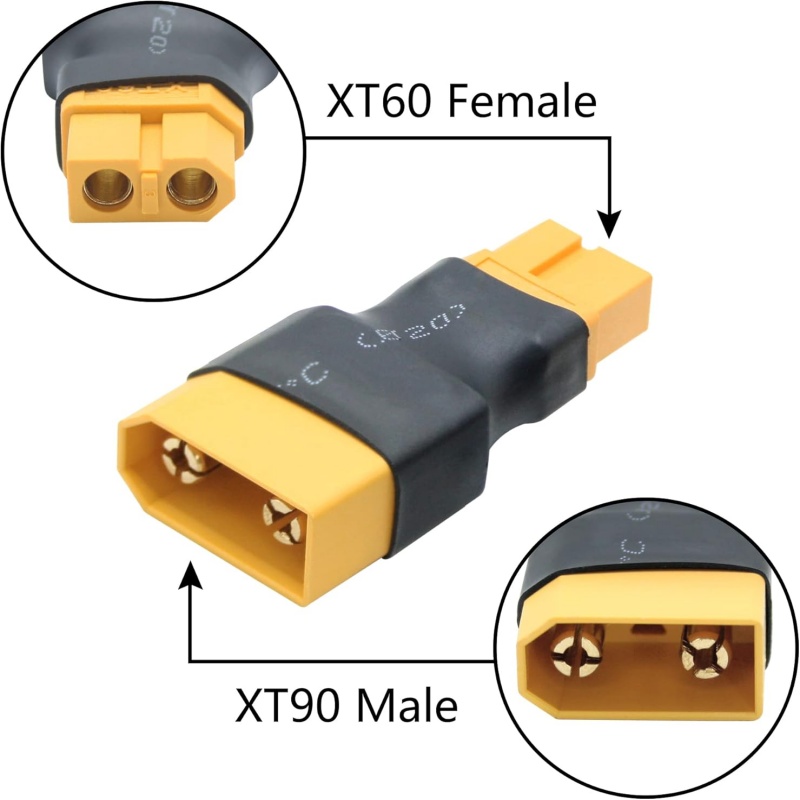 2PCS XT90 to XT60 Adapter Male - Drone Battery Adapter recension och pris