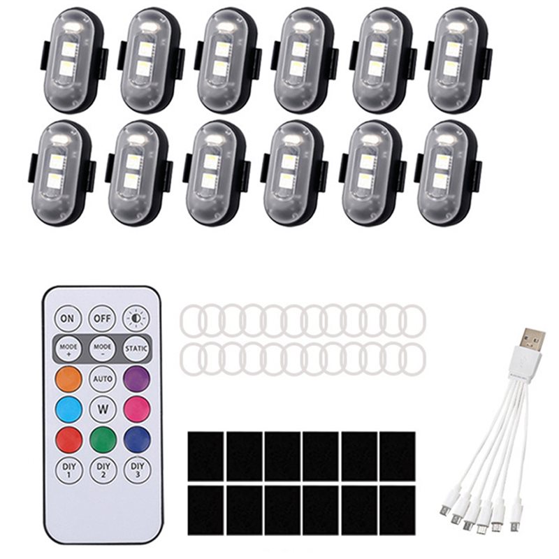 Remote-Controlled 12Pcs Wirele - Drone Strobe Light recension och pris