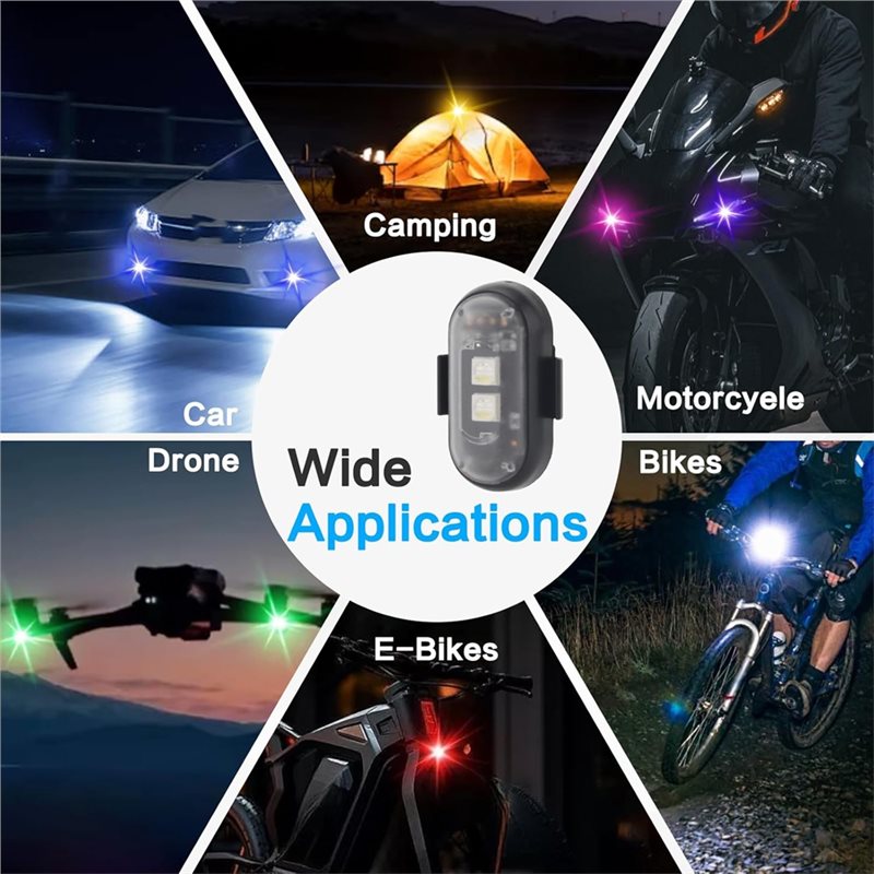 Remote-Controlled 12Pcs Wirele - Drone Strobe Light recension och pris