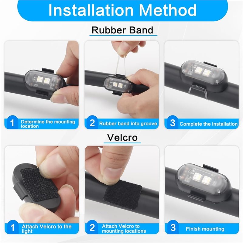 Remote-Controlled 12Pcs Wirele - Drone Strobe Light recension och pris